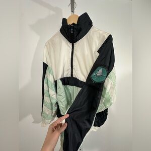 Vintage Mistral 90s Sailboard Windbreaker Jacket – Colorblock Mint (Men’s L)